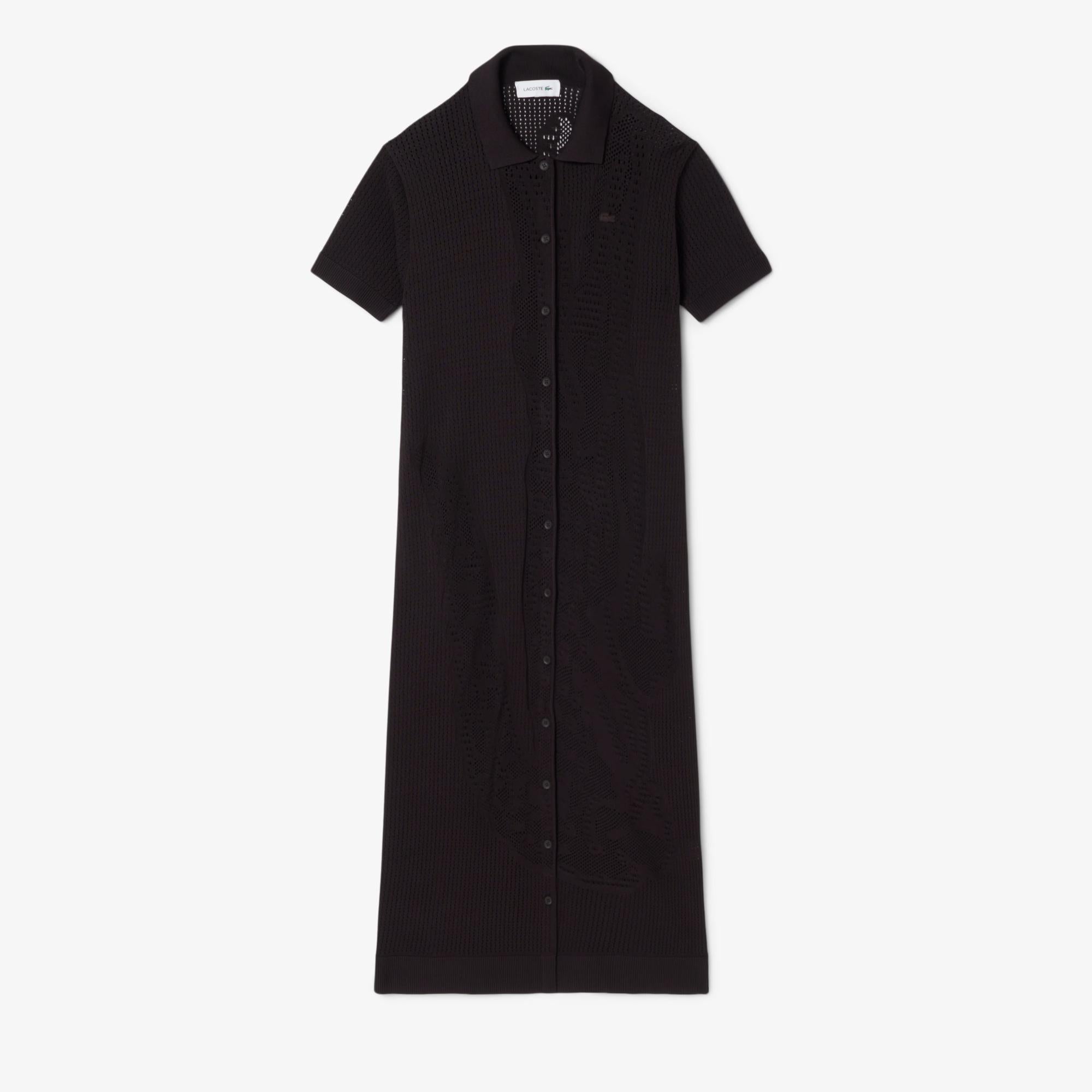 Abito polo all'uncinetto EF1073 3LA LACOSTE 