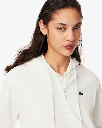 Felpa con cappuccio in pile con zip SF5256 70V LACOSTE 