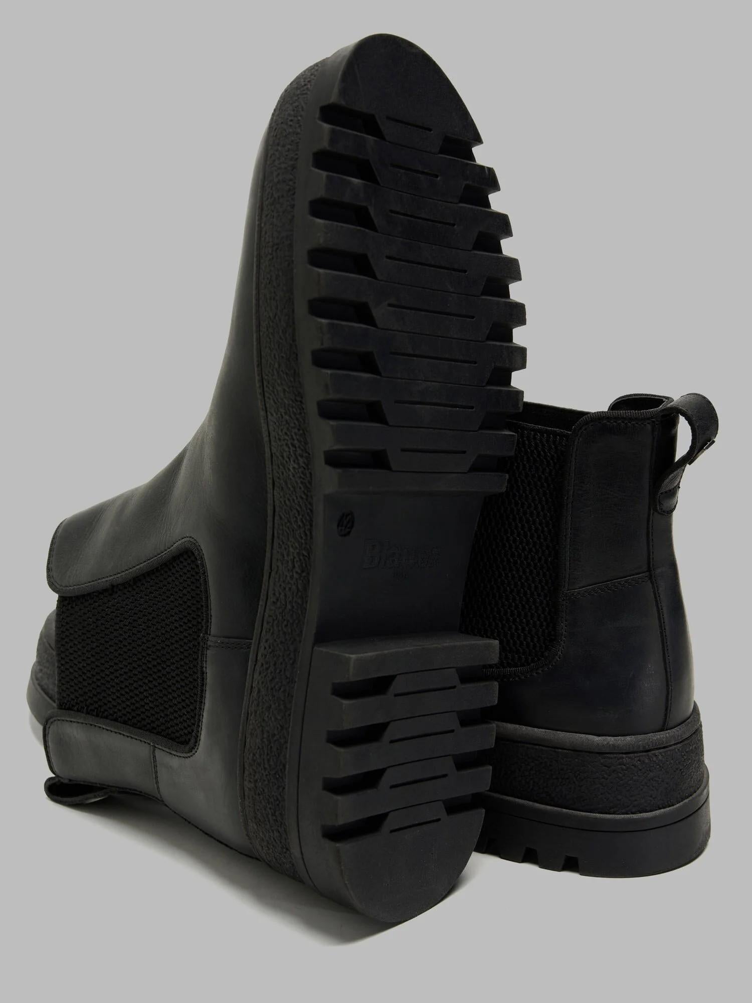 Stivaletto Chelsea Iuka02-Lea F5IUKA02LEA BLK BLAUER SHOES 