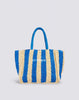 Straw chou beach bag with writing