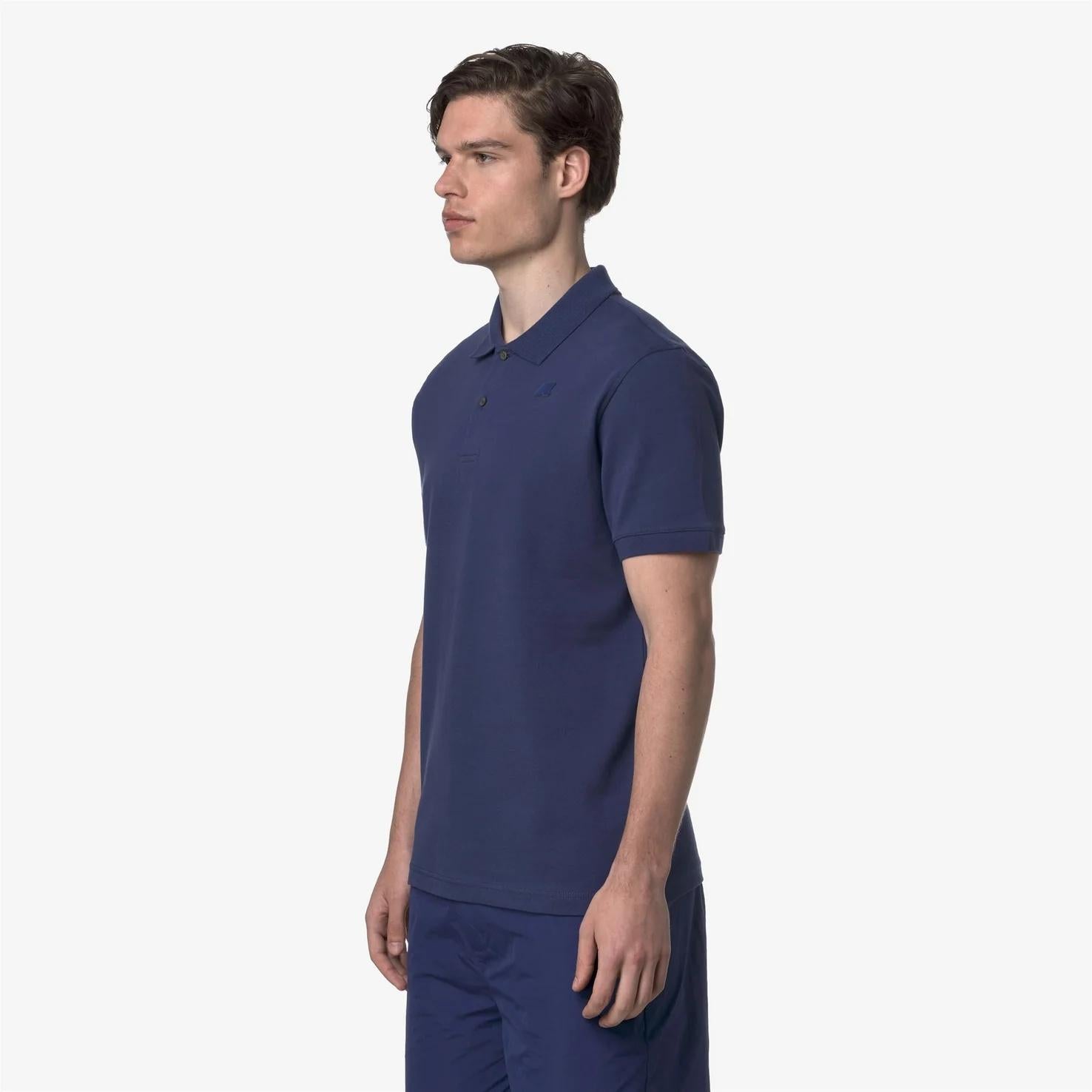 Polo Uomo Stretch Piquet blu cobalto K5127BW 867 K-WAY 