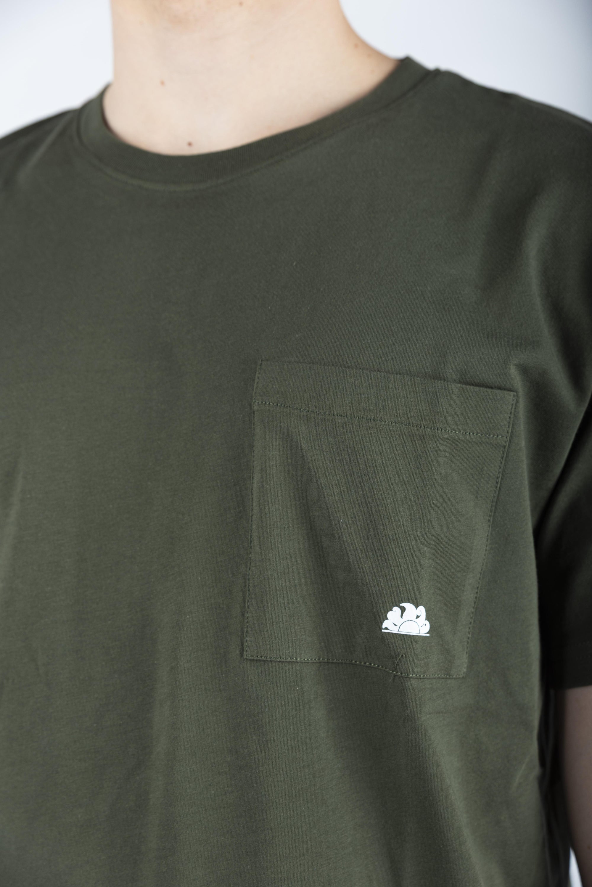 T-shirt con logo stampato verde M301TEJR900 30200 SUNDEK 