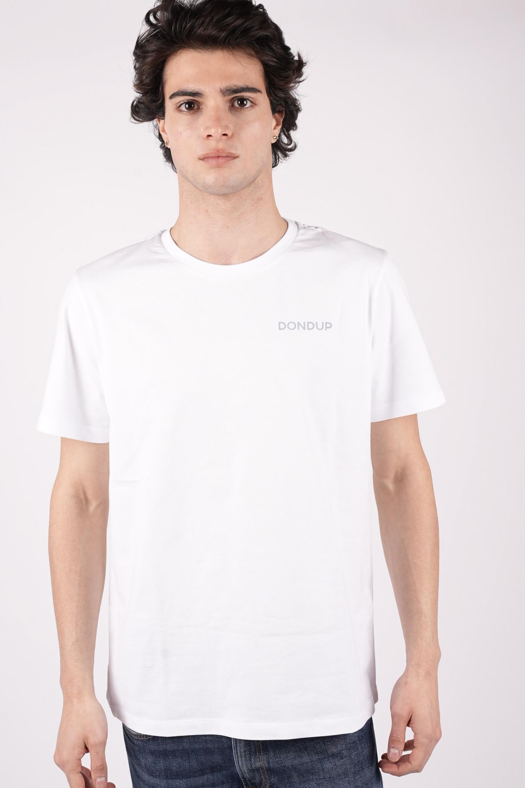 T-shirt girocollo regular in jersey US198JF0309UML6 000 DONDUP 