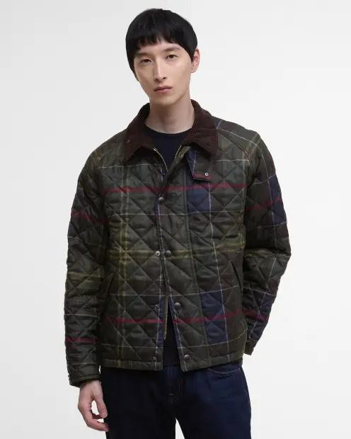Giacca trapuntata in tartan Transport MQU1869 TN14 BARBOUR 