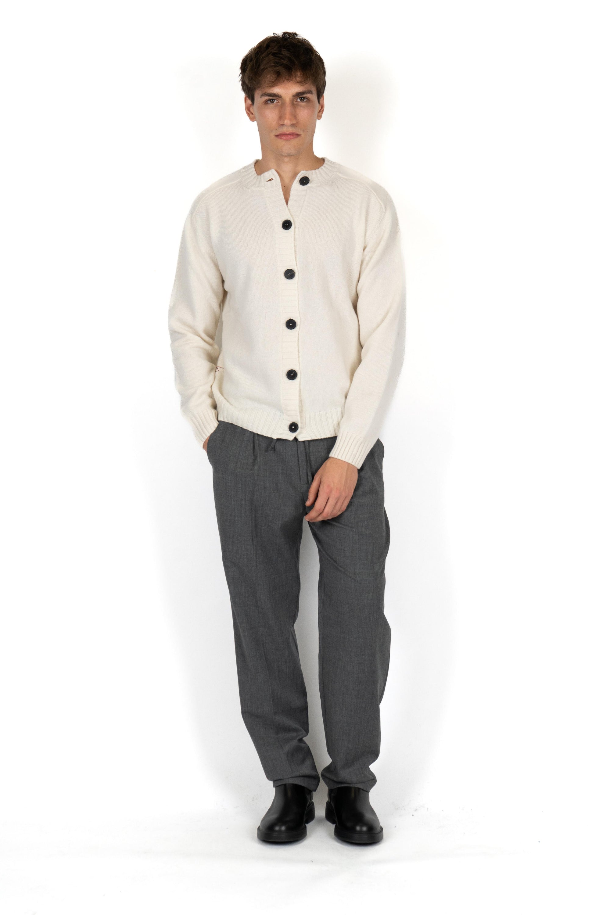 Pantalone con pinces B6F0036 FU95M AMARANTO 