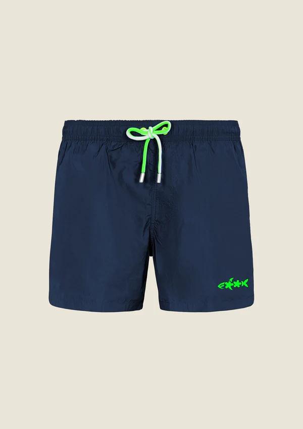 Costume da bagno stampato short fit M01BU05 BU F**K 