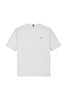 T-shirt con bandierina ricamata