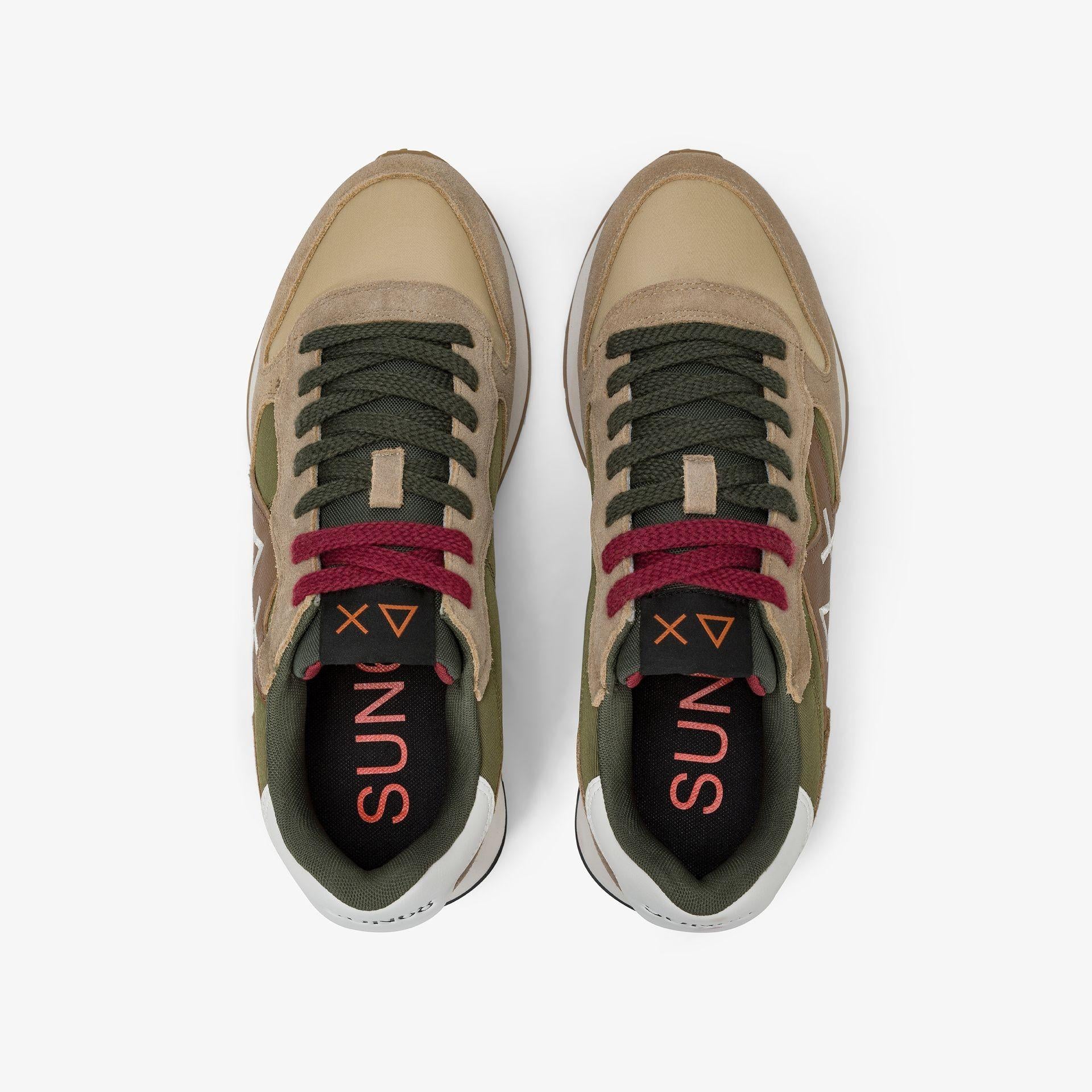 Sneaker Jaki Bicolor in nylon e suede Z45114 77 SUN68 SHOES 