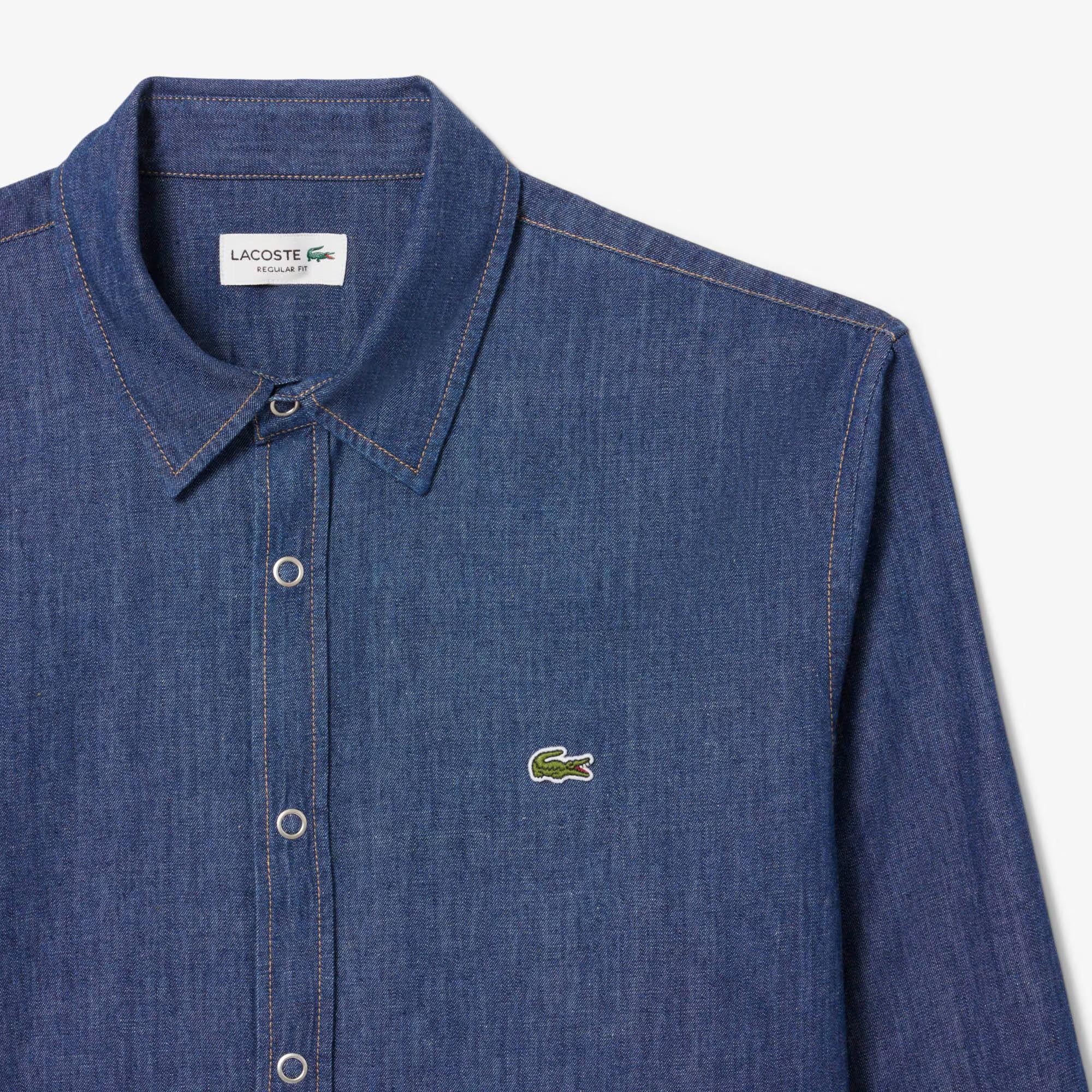 Camicia regular fit in denim leggero CH9084 MK9 LACOSTE 