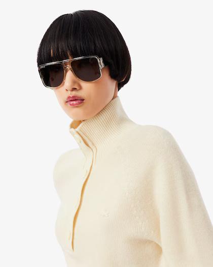 Maglione a collo alto in lana cardata AF4010 XFJ LACOSTE 