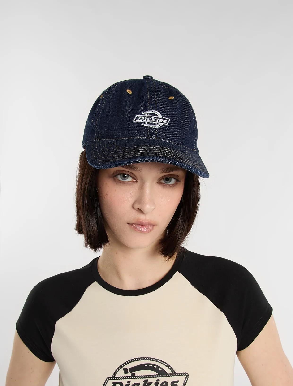 Cappellino da baseball in jeans DK0A867H RIN1 DICKIES 