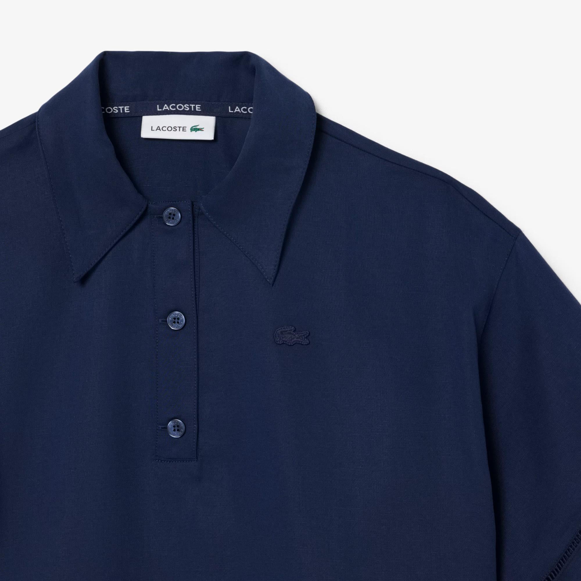 Polo oversize in twill fluido CF0061 166 LACOSTE 