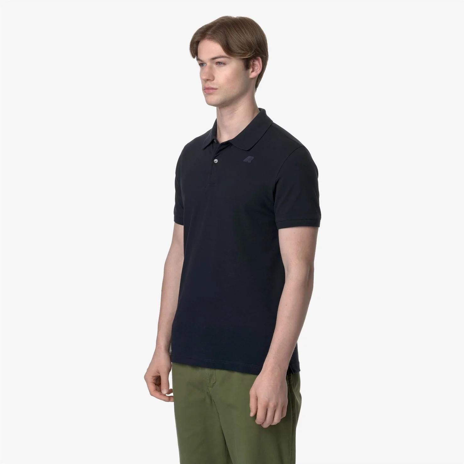 Polo Uomo Stretch Piquet blu K5127BW K89 K-WAY 