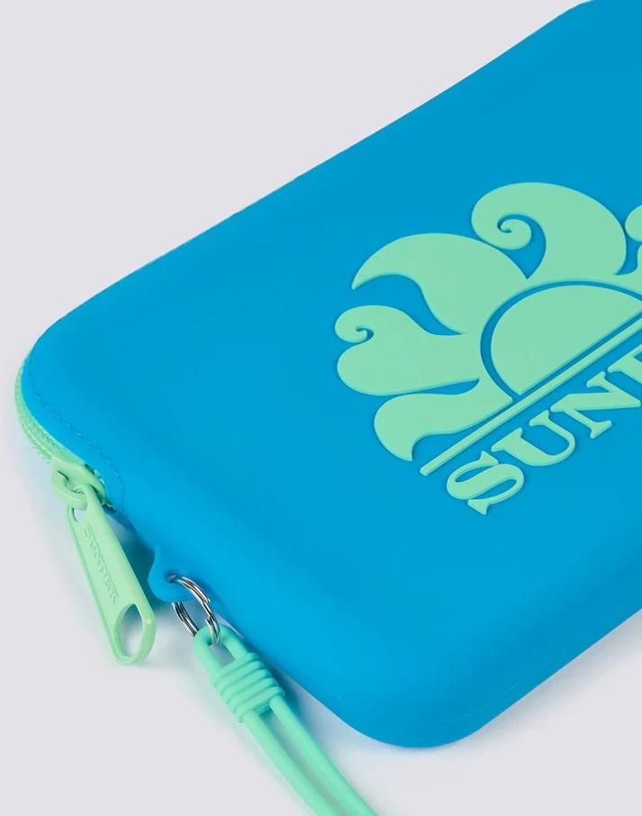 Mini pochette in gomma con logo AW748ABSL100 A7401 SUNDEK 