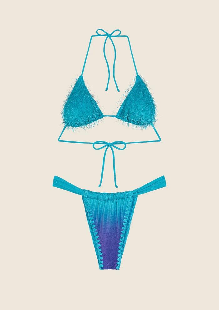 Bikini  Triangolo con Slip Brasiliano Fisso Fantasia 1131X 46 F**K 