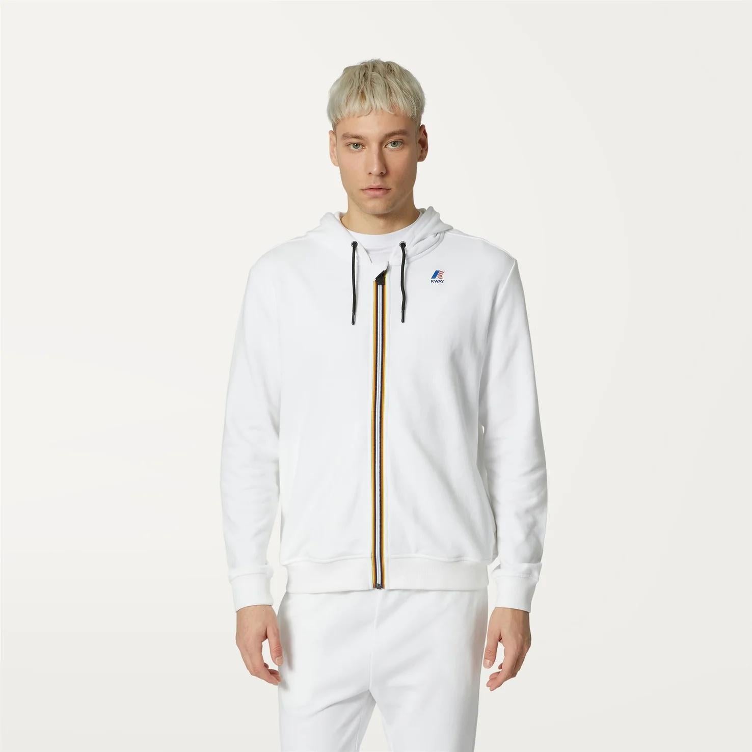 Giacca in pile unisex bianco K4115ZW 001 K-WAY 