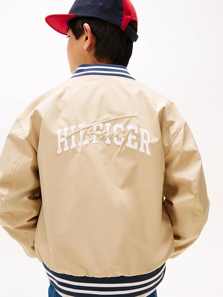 Bomber relaxed fit reversibile con logo KB0KB09740T C1G TOMMY HILFIGER 