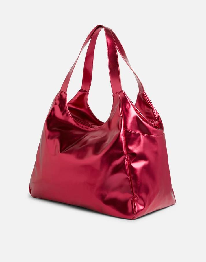 Borsa shopper laminata con logo AW417ABPU7LA 968LA SUNDEK 
