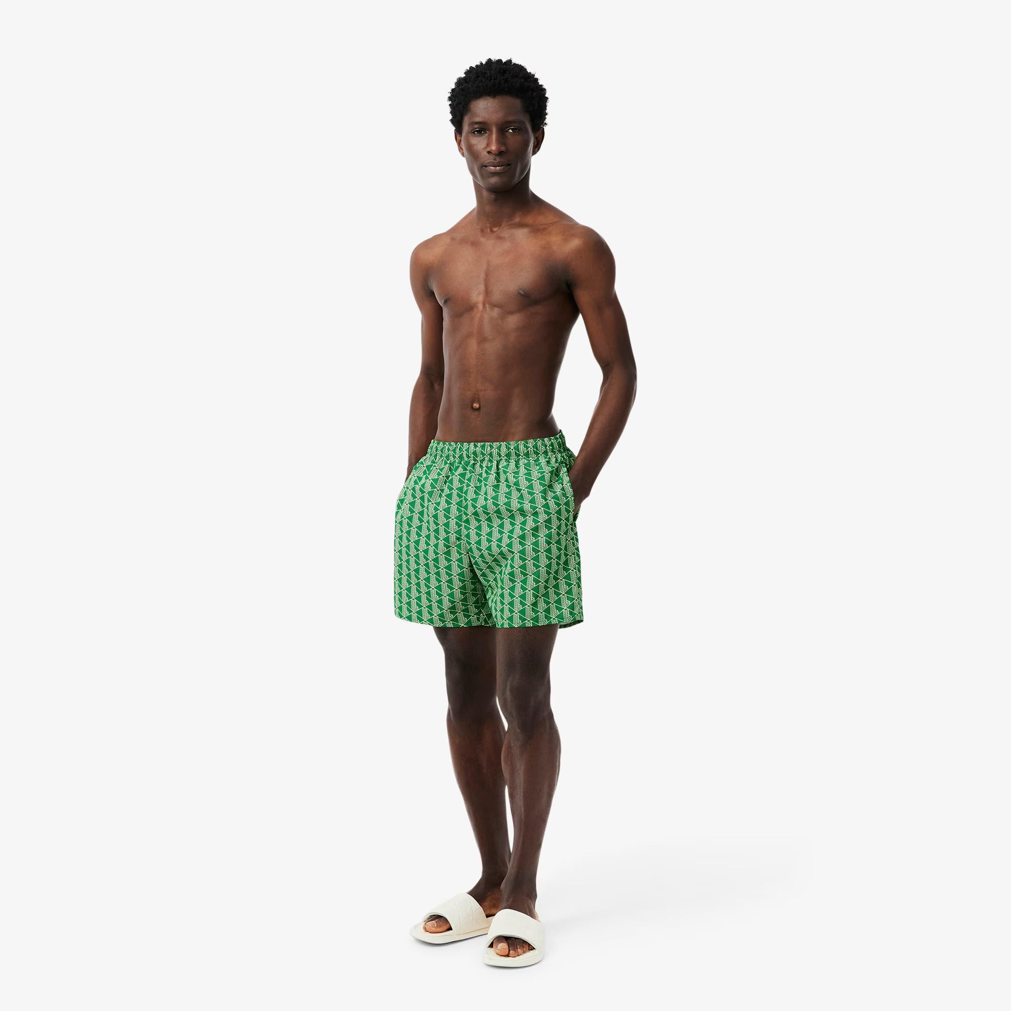 Costume da mare con stampa monogramma MH9086 HEI LACOSTE 