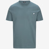 T-Shirt in Cotone Slim Fit Uomo verde con Taschino