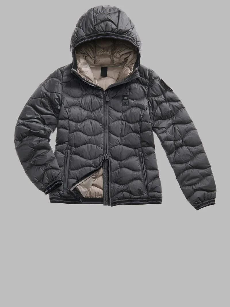 Piumino ad onde camelia 25WBLDC03095 978GG BLAUER 