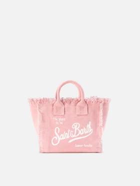 Borsa Vanity mini in canvas rosa tinta unita VAMI001K 00135L MC2 SAINT BARTH 
