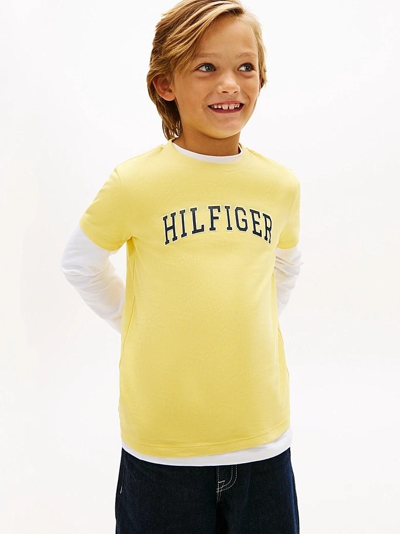 T-shirt in jersey con logo KB0KB10420J ZGP TOMMY HILFIGER 