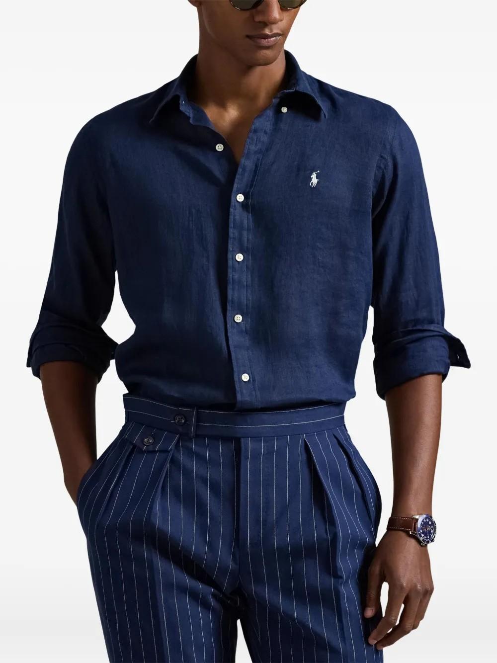 Camicia con ricamo 710966294 504 POLO RALPH LAUREN 