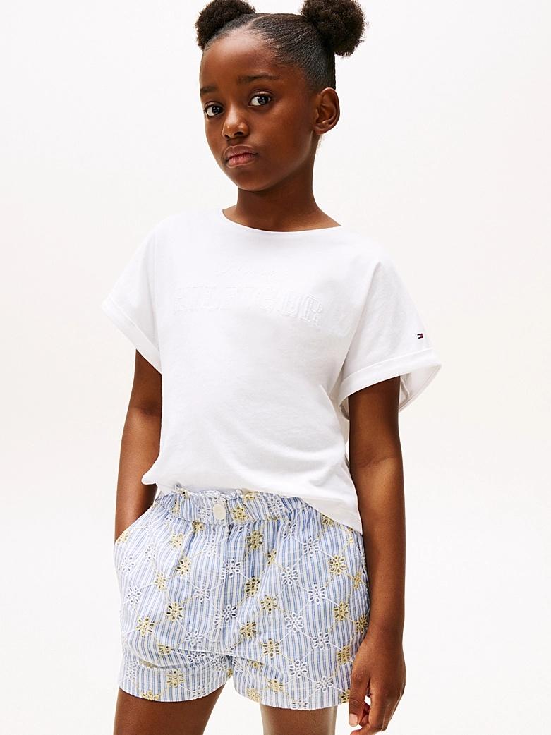 T-shirt relaxed fit con ricamo KG0KG08550T YBR TOMMY HILFIGER 