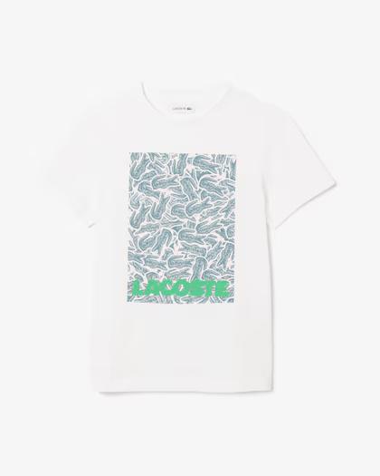 T-shirt con stampa TJ8457 001A LACOSTE 
