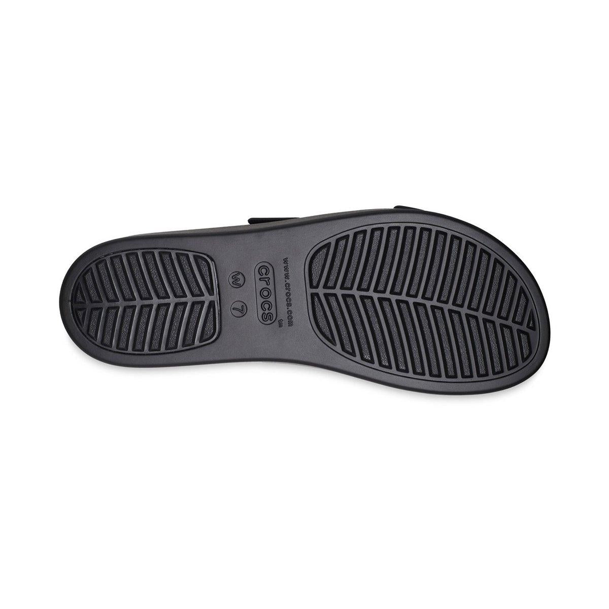 Brooklyn Sandal Low Wedge Donna Black CR207431 BLK CROCS 