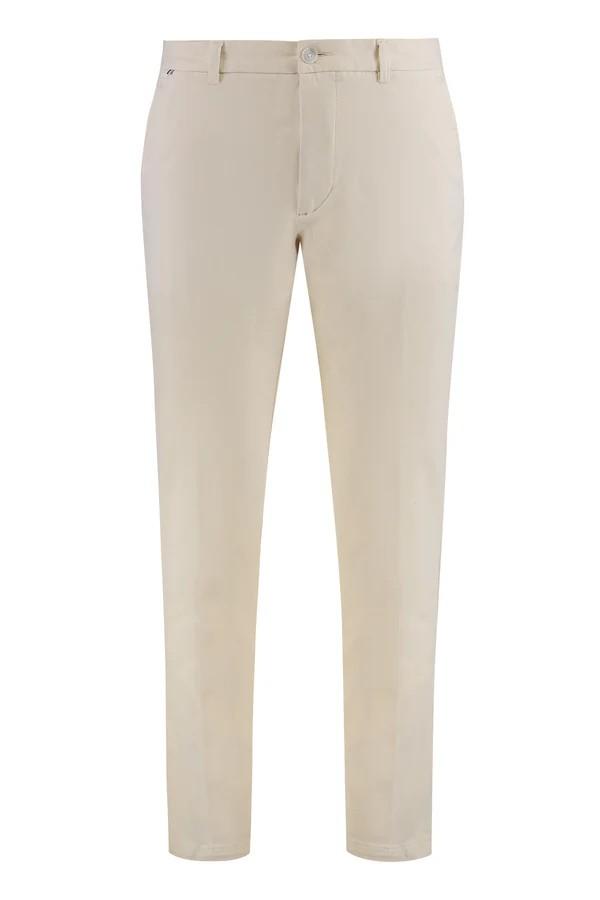 Pantaloni slim fit in gabardine di cotone elasticizzato 50543312 131 BOSS 