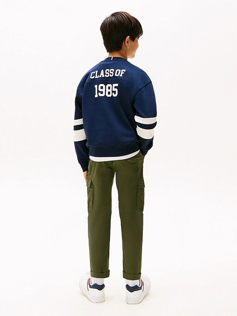 Felpa stile college color block con logo KB0KB09985J C1G TOMMY HILFIGER 