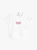 T-shirt extra slim fit con logo metallizzato