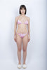 Bikini Caladesi Anita bralette stampa Fleur de Joie con fianchi regolabili pitaya