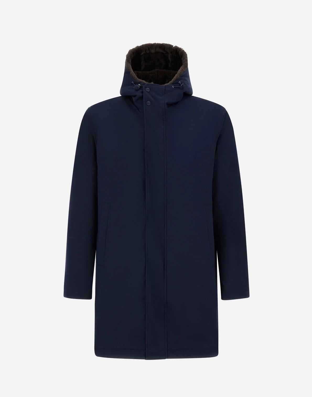 Parka lungo in keystone e light faux fur PA000170U12343Z 9200 HERNO 