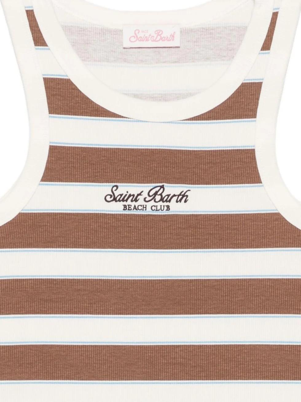 Canotta da donna con motivo a righe AAD001 02675L MC2 SAINT BARTH 