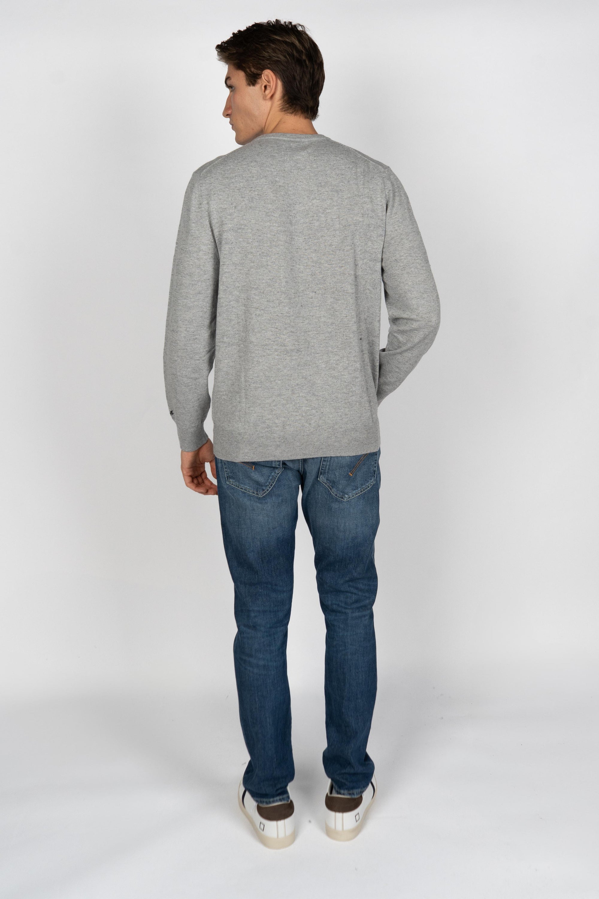 Maglione a girocollo Heron Light con ricamo Macchina HER0024 03042I MC2 SAINT BARTH 