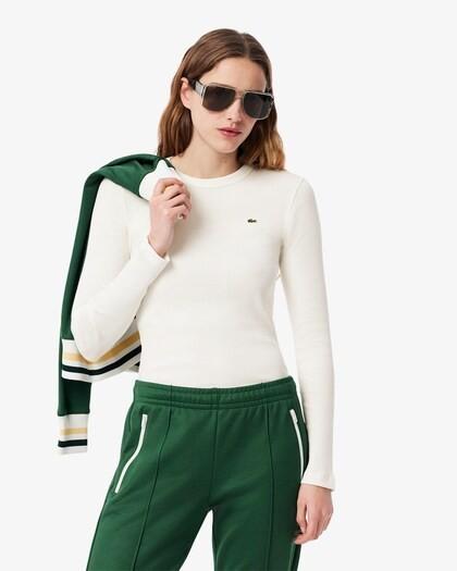 T-shirt in cotone a costine slim fit TF1692 70V LACOSTE 
