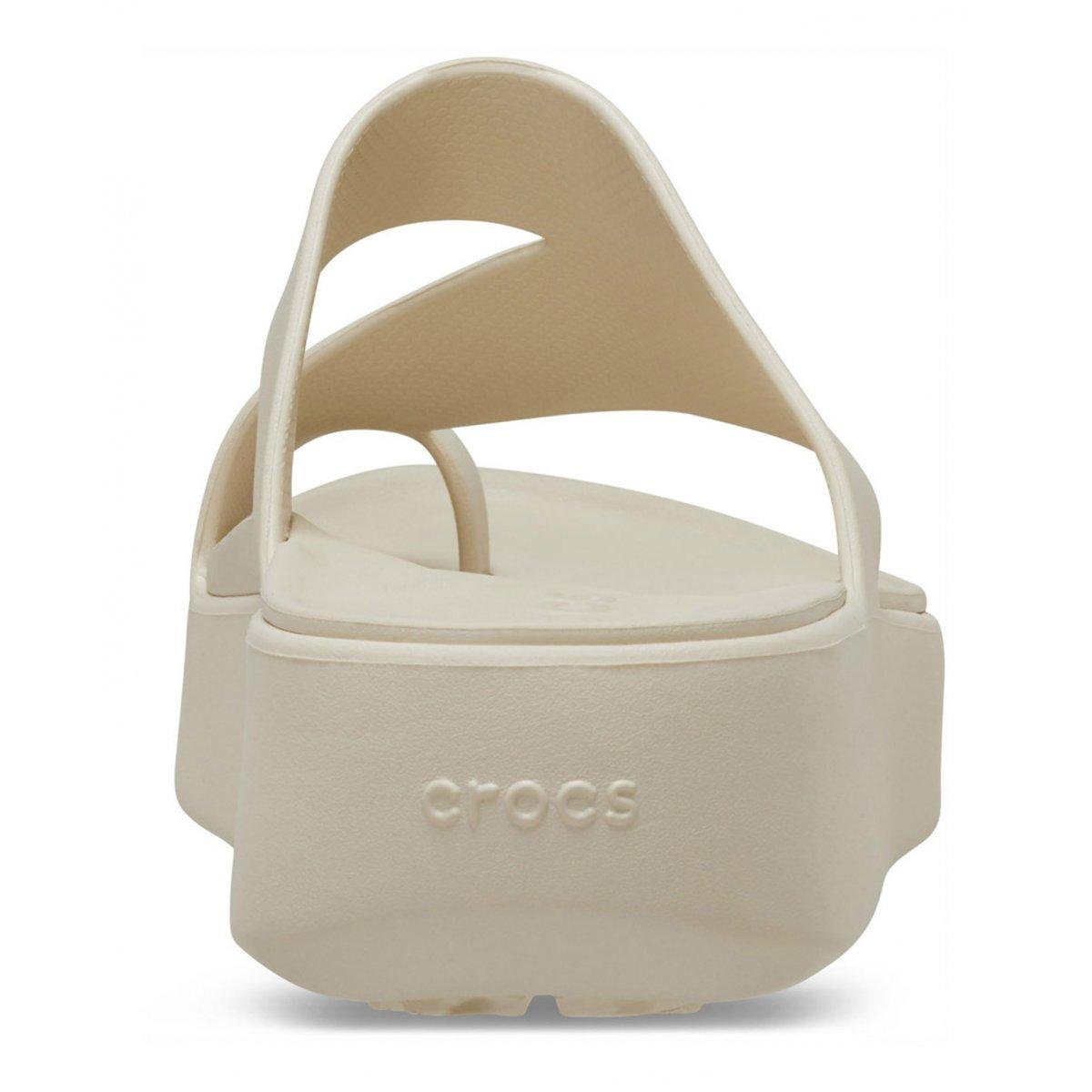 Getaway Platform Toe Loop Donna Sandstone CR210834 SDST CROCS 