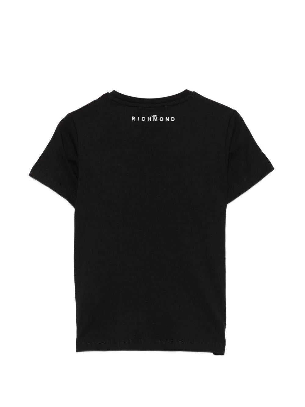 T-shirt con dettaglio logo RBP26008TS BLACK RICHMOND 