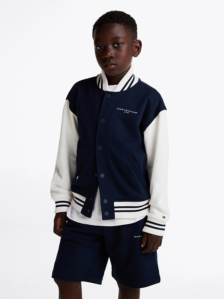 Bomber oversize con righe KS0KS00624J C1G TOMMY HILFIGER 