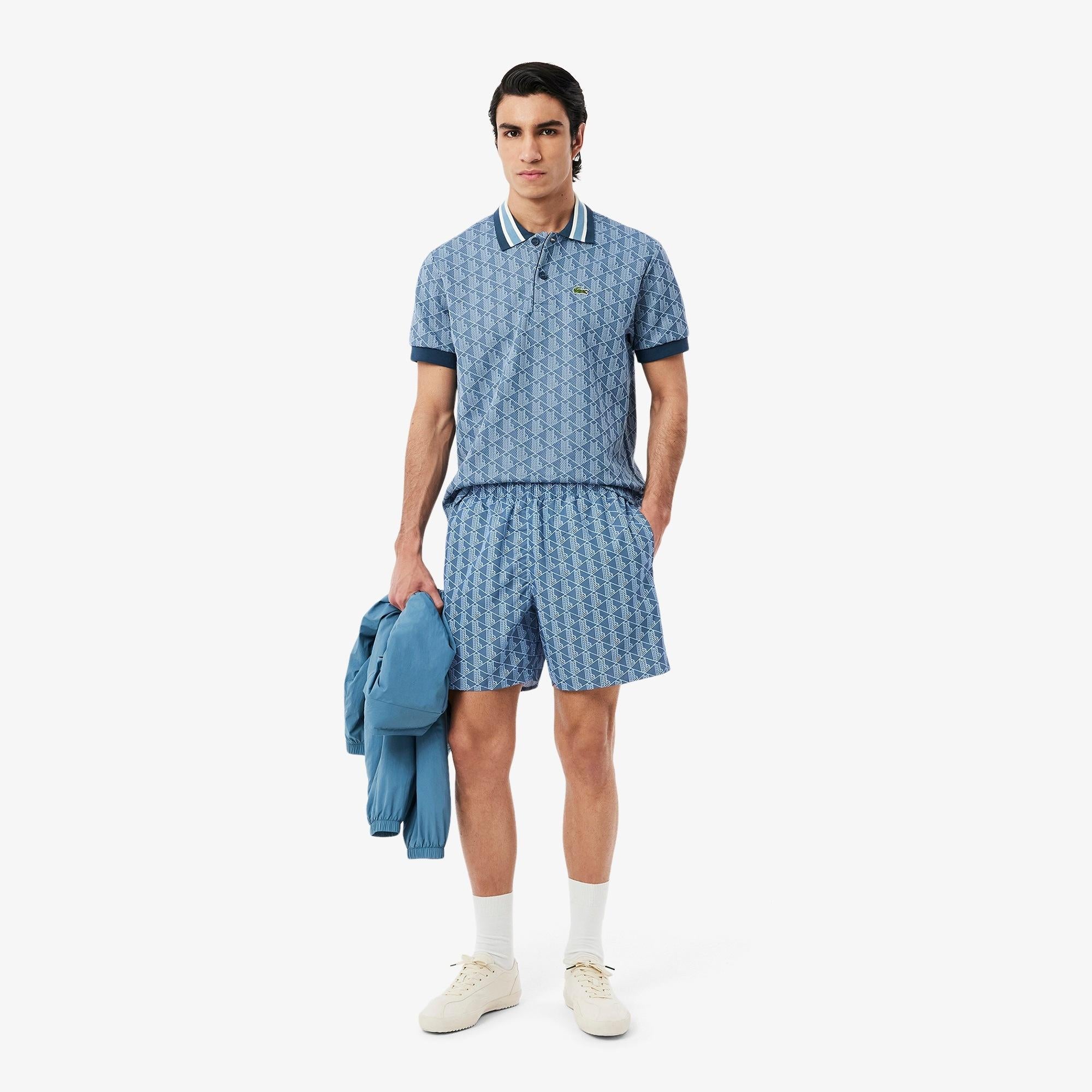Costume da mare con stampa monogramma MH9086 HGI LACOSTE 