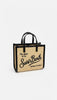 Vivian mini straw-effect bag