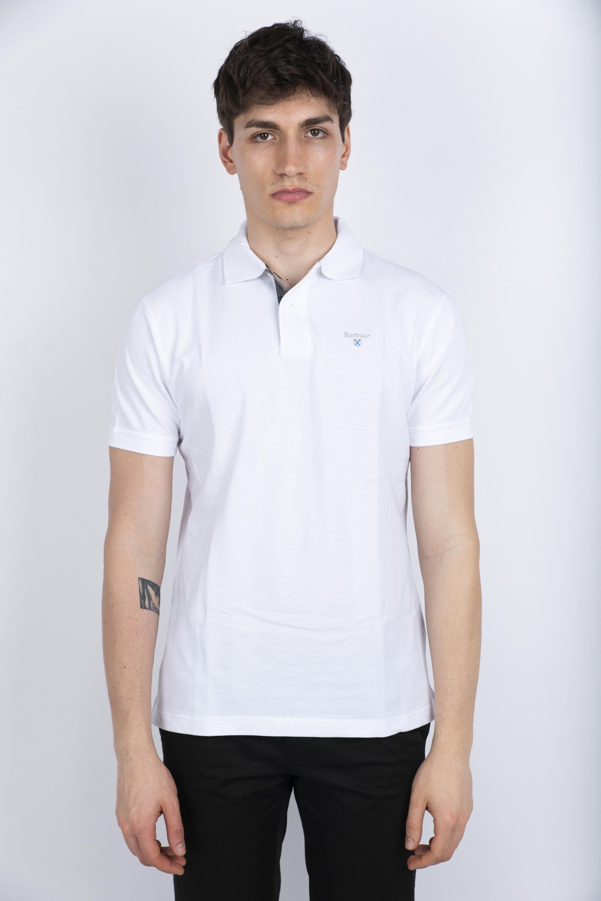 Polo in cotone bianco Barbour MML0012 WH11 BARBOUR 