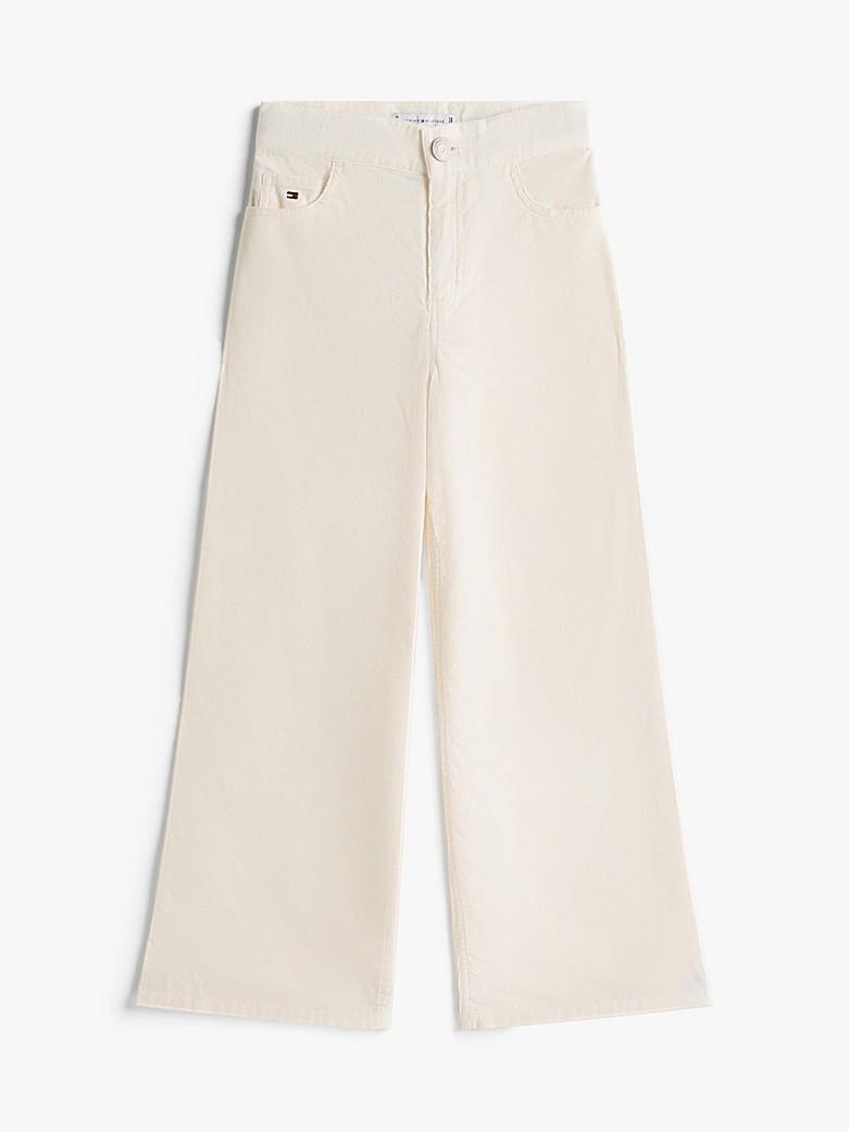 Pantaloni Mabel larghi a vita alta in velluto KG0KG08816T YA8 TOMMY HILFIGER 