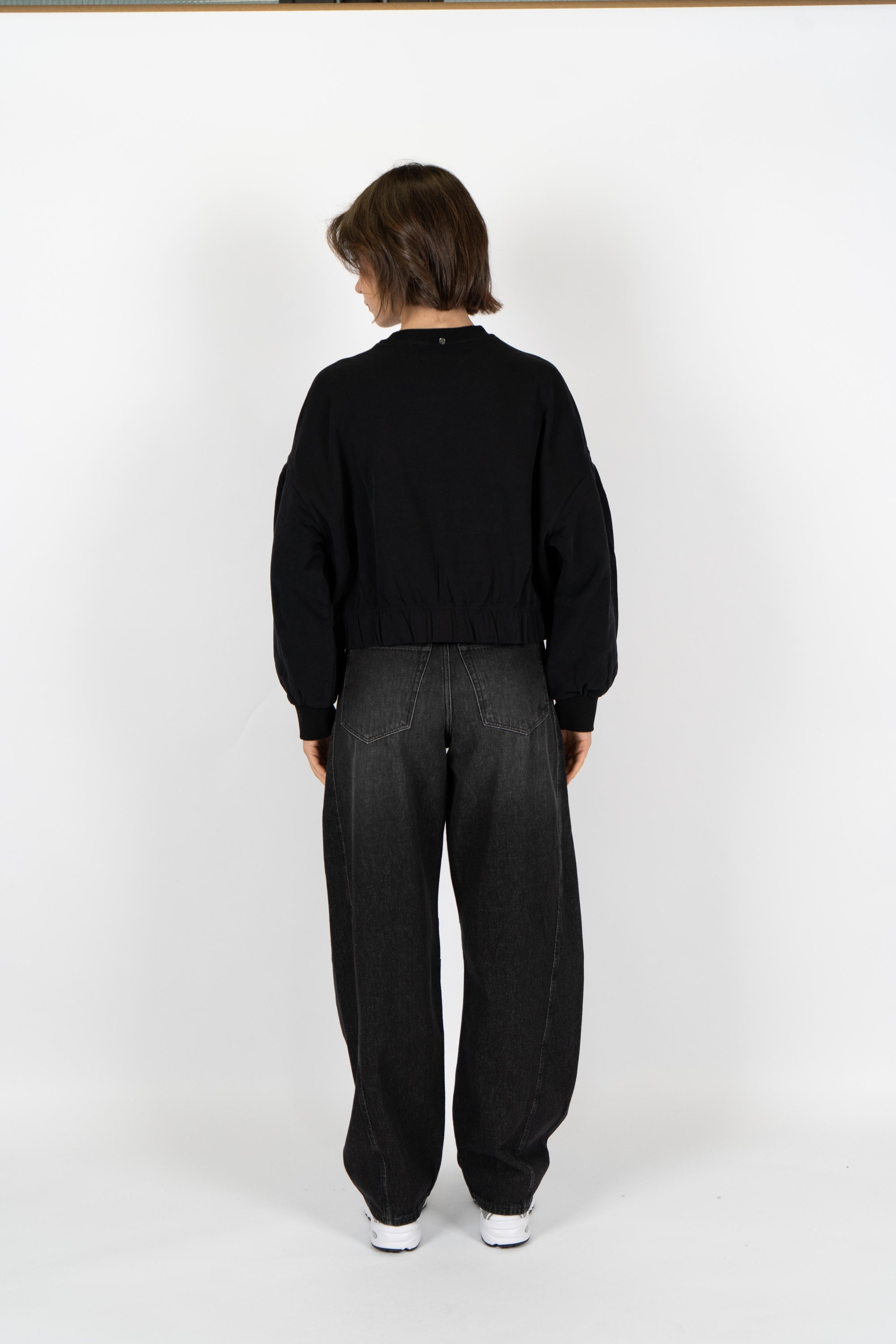 Felpa con logo e dettagli brillantinati 50547796 001 BOSS 