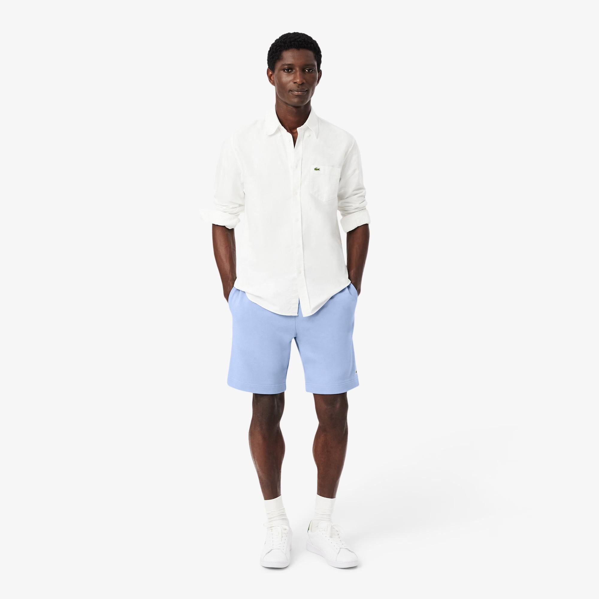 Shorts in tessuto felpato regular fit GH9860 AEY LACOSTE 