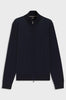 Cardigan in lana vergine con zip