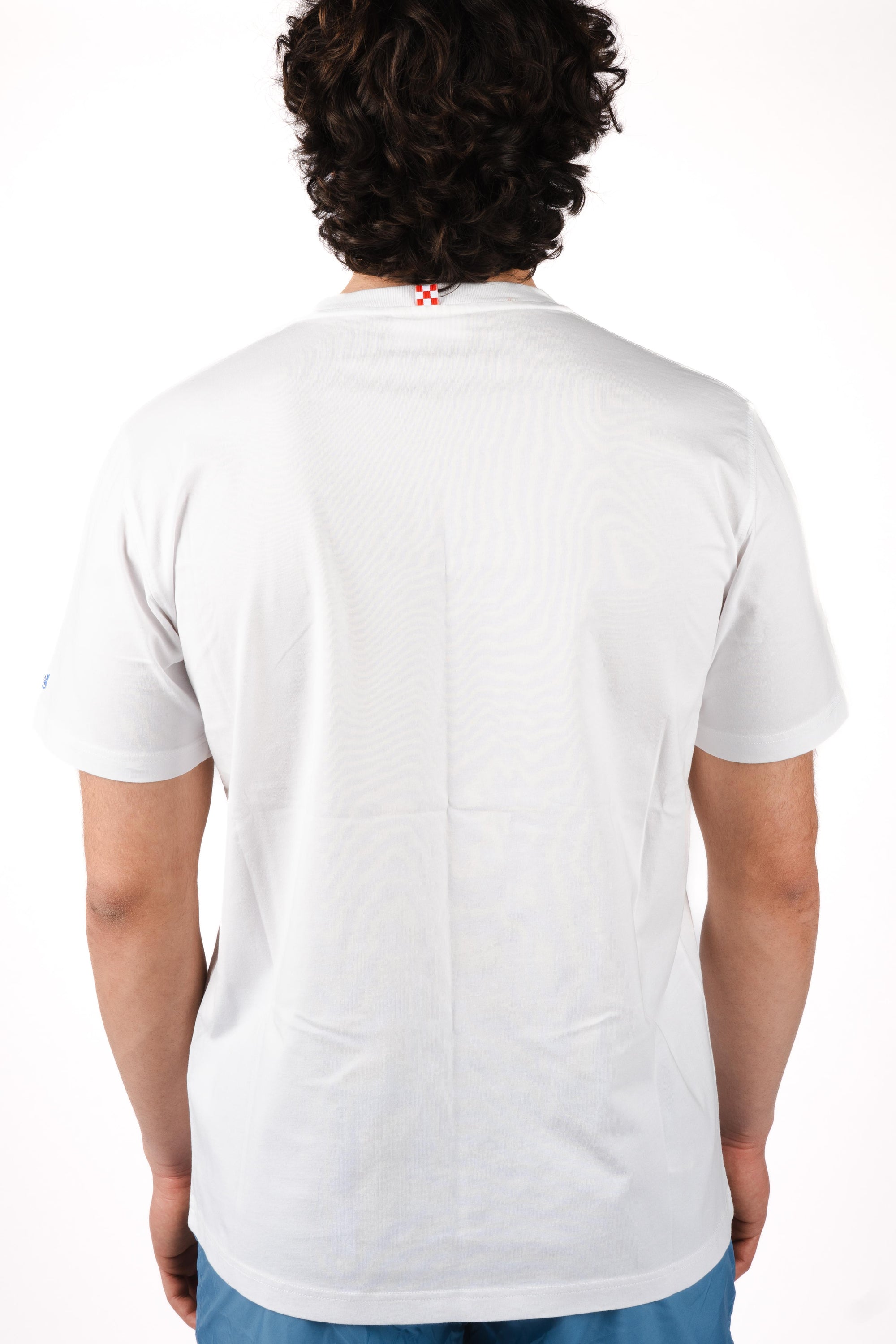 T-shirt Portofino bianca con ricamo "Gin tonic please!" POT0001 04462L MC2 SAINT BARTH 